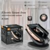 Fer à vapeur électrique RAF R.1305, 2600W, 3 modes de température, semelle en céramique,