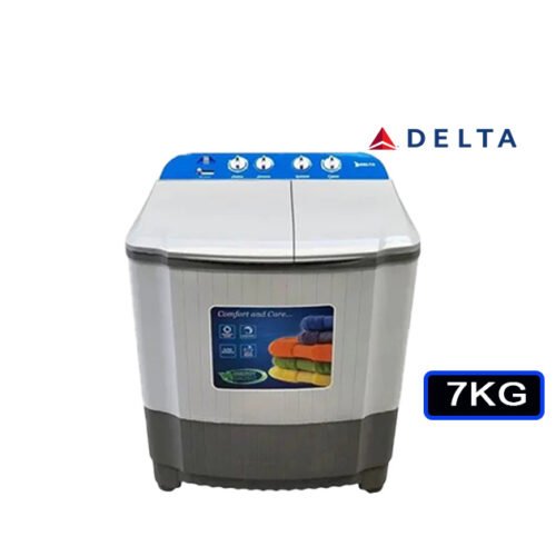 Machine à laver semi-automatique Delta 7 kg,  garantie 6 mois.