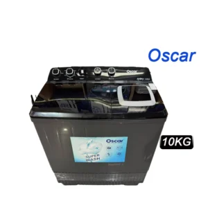 Machine à laver Oscar 10 kg, modèle semi-automatique ou automatique, lavage efficace.