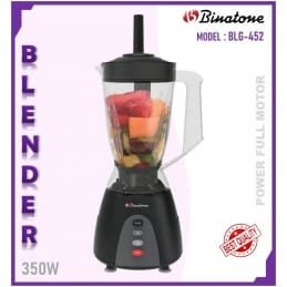 Binatone Blender BLG-452 - 350W, 1.5L + Bol Broyeur Sec - Noir  garantie 03 mois.