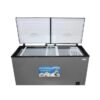 Congélateur coffre Binatone CDF-450, 423 litres, gris, avec roulettes, thermostat réglable,