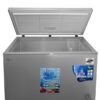Congélateur coffre ROCH RCF-430-E, 350 litres, gris, avec dimensions (125cm x 80cm),