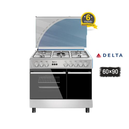 Cuisinière Autonome Luxe 60x90 Delta - 5 Brûleurs, Four à Gaz garantie 6 mois