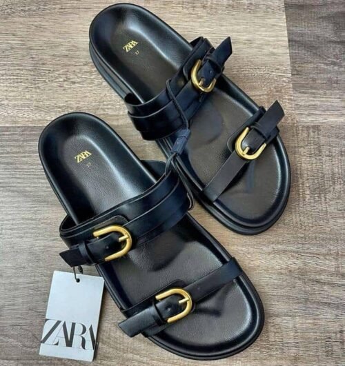 Sandales d'Été Plates et Confortables Zara