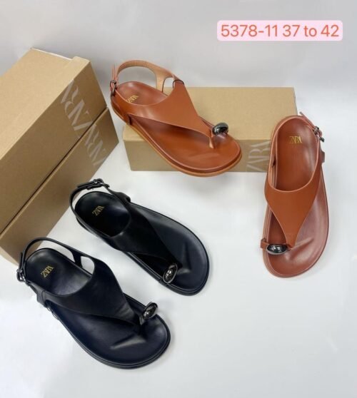Sandales d'Été Plates et Confortables Zara