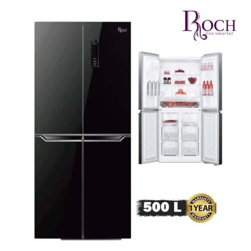 Réfrigérateur 4 Portes ROCH RFR-500D4-B – 401 Litres – No Frost – Garantie 6 Mois