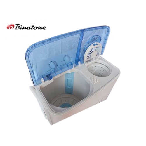 Machine à laver semi-automatique 9 kg Binatone BWM-090D – Puissance et capacité accumulée